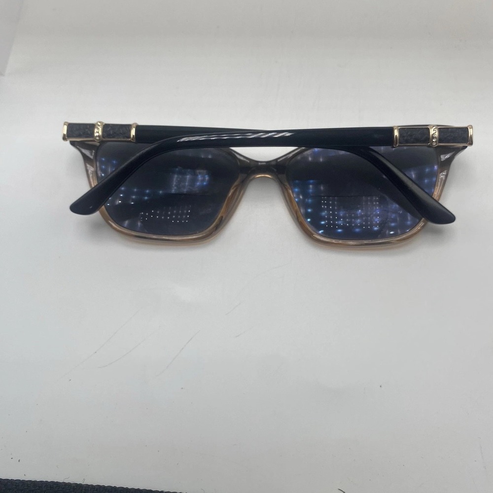 Badgley Mischka Sunglasses Women FRAME ONLY Cat Eye Black Brown 649 - Picture 8 of 15